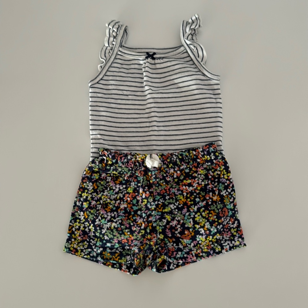 Carter's Striped and Floral Kids Matching Set